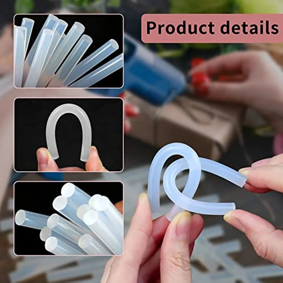 Professional Hot Melt Glue Sticks – High-Strength Transparent Adhesive for Precision Crafting & Repairs