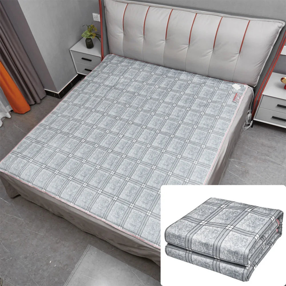 Electric Heating Blanket 3 Heating Level Heated Dual Temperature And Dual Control Intelligent Timed 120x150CM