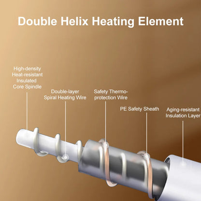 Electric Heating Blanket 3 Heating Level Heated Dual Temperature And Dual Control Intelligent Timed 120x150CM