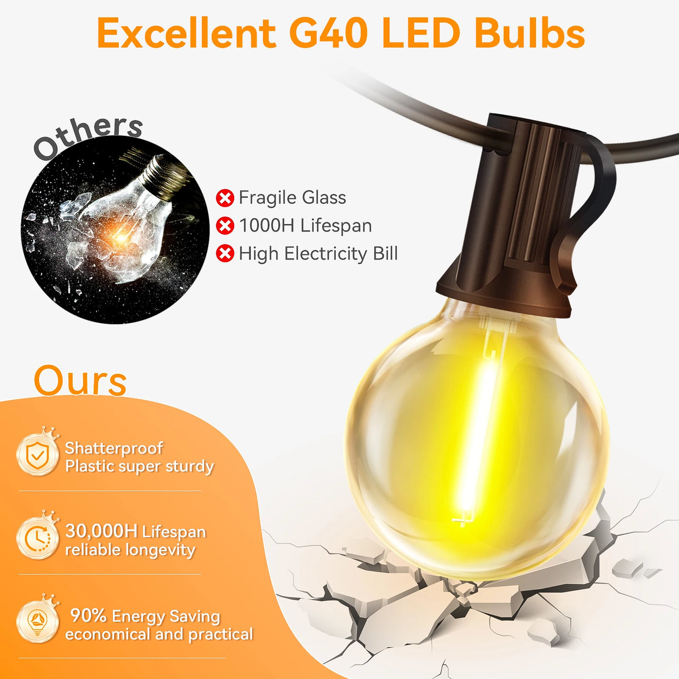 20M LED String Lights with Remote