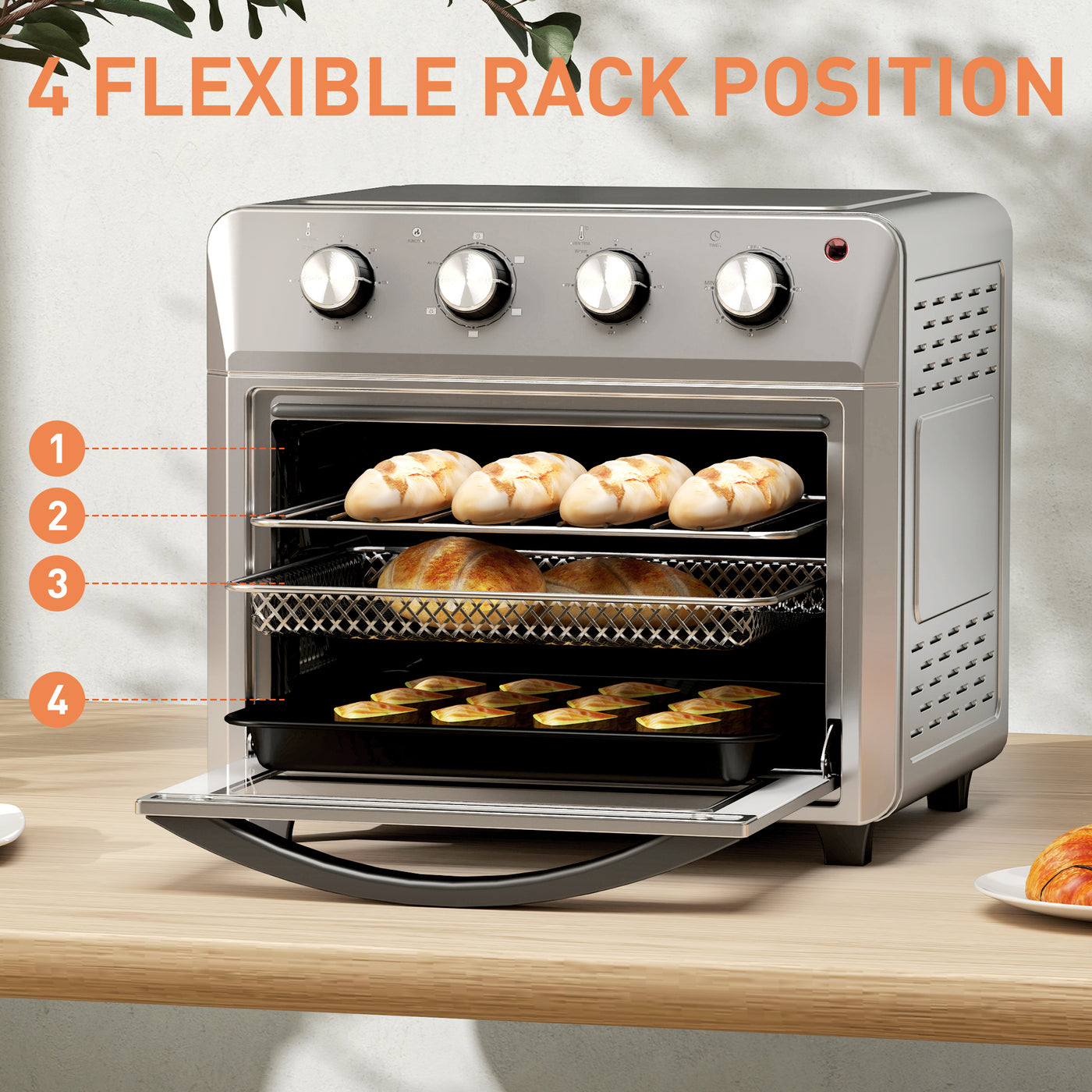 HOMCOM 24L Air Fryer Oven