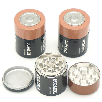 1Pcs Battery Shape Metal Grinder Diameter 44mm Tobacco Smoke Herb Crusher Cigarette Smoking Accessories Grinders Amoladora Pipe