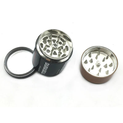 1Pcs Battery Shape Metal Grinder Diameter 44mm Tobacco Smoke Herb Crusher Cigarette Smoking Accessories Grinders Amoladora Pipe