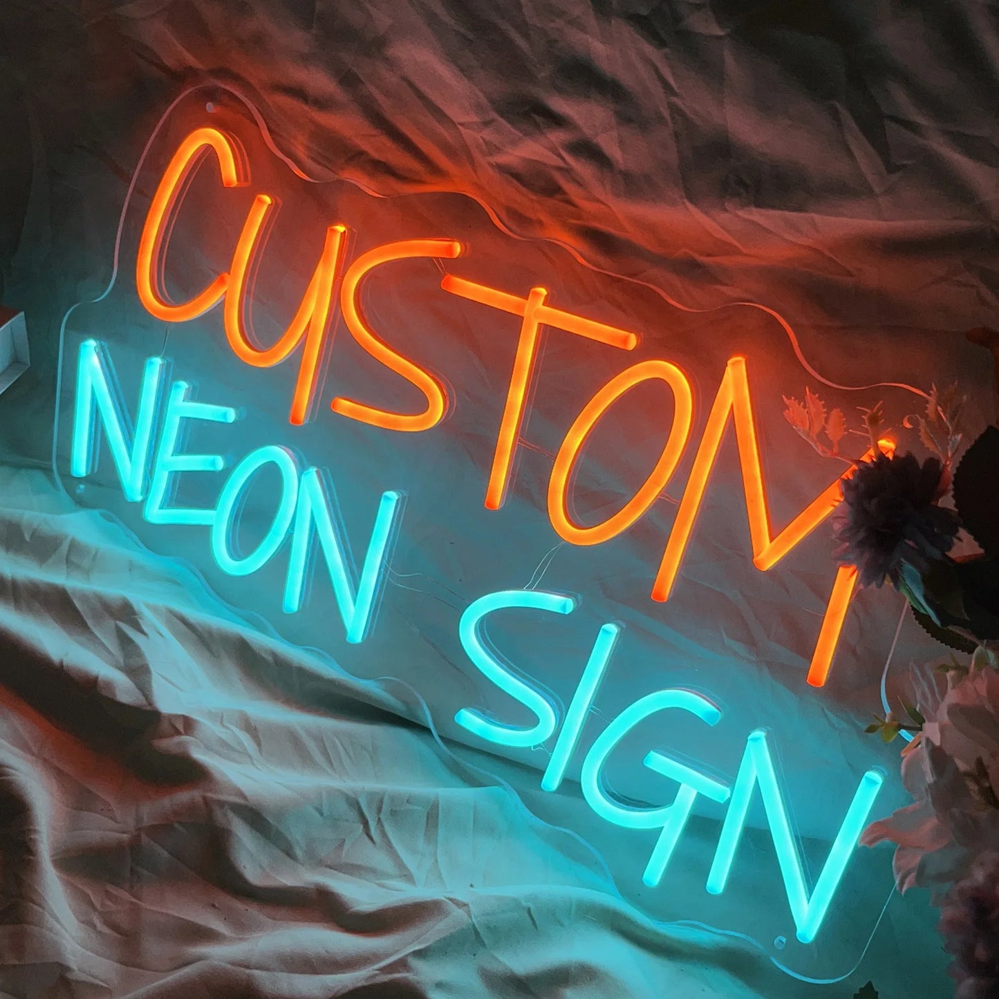 Custom Neon Sign LED Light - Personalized Name Letters for Wedding, Birthday & Home Decor (Up to 5 Letters, 30cm)