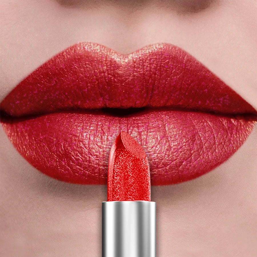 Bold Metallic Glitter Lipstick