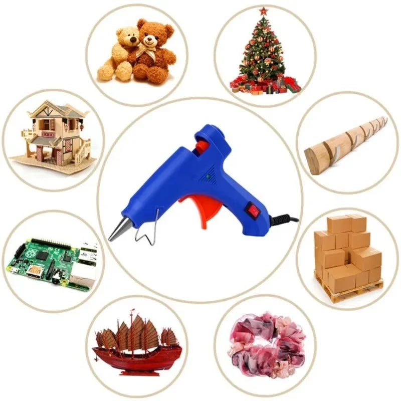 Hot Silicone Gun 20W Electric Glue Gun Transparent Sticks Mini DIY Tools For Home Maintenance And Crafting