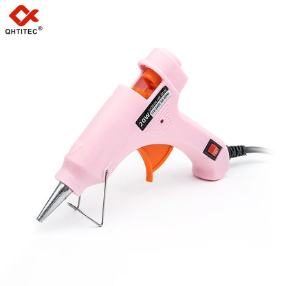 JCD 20W Hot Melt Glue Gun DIY Mini Household Industrial Guns Heat Temperature Electric Repair Tool with 20Pcs 7mm Glue Sticks