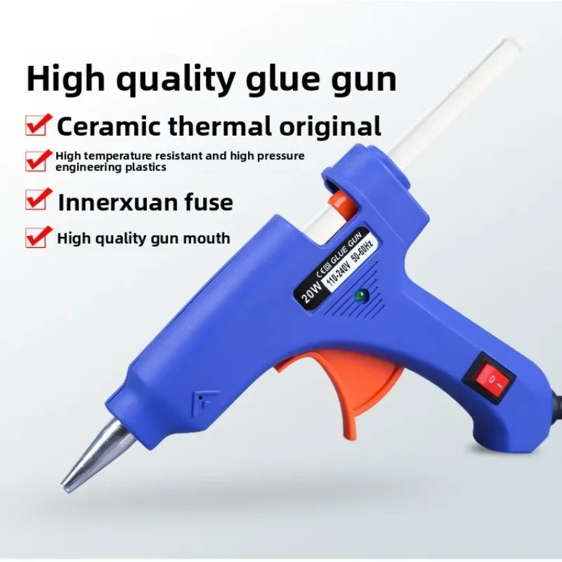 Hot Silicone Gun 20W Electric Glue Gun Transparent Sticks Mini DIY Tools For Home Maintenance And Crafting