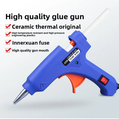 Hot Silicone Gun 20W Electric Glue Gun Transparent Sticks Mini DIY Tools For Home Maintenance And Crafting