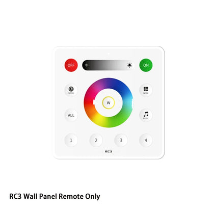 SP630E Bluetooth LED Controller - DC5V-24V WS2811 SPI RGB RGBW PWM Controller with 2.4G 4-Zone Touch Remote