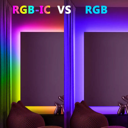 TUYA Smart WiFi RGBIC LED Strip - WS2811 Addressable - USB App Control for Alexa & Google Home