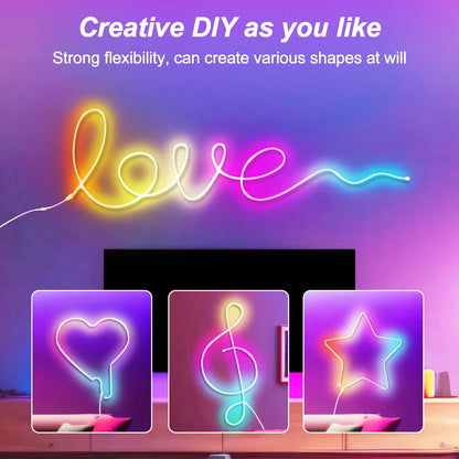 Premium RGBIC Neon LED Strip Light - WS2811 Waterproof Flexible Rope Light 84 LEDs/M (12V/24V, 2-20M)