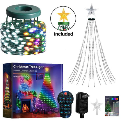 RGBIC Smart Christmas String Lights 6.9ft 400 LED Star-Shaped Tree Lights – Indoor/Outdoor Holiday Decor
