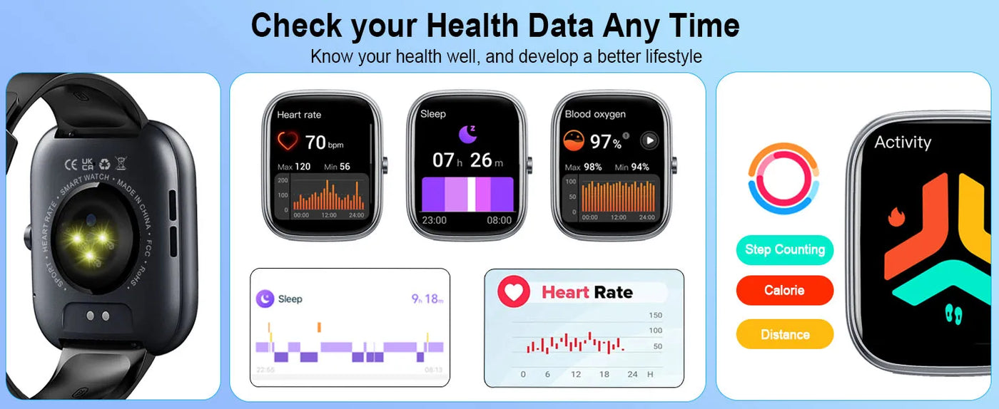 Smartwatch with Fitness Tracker