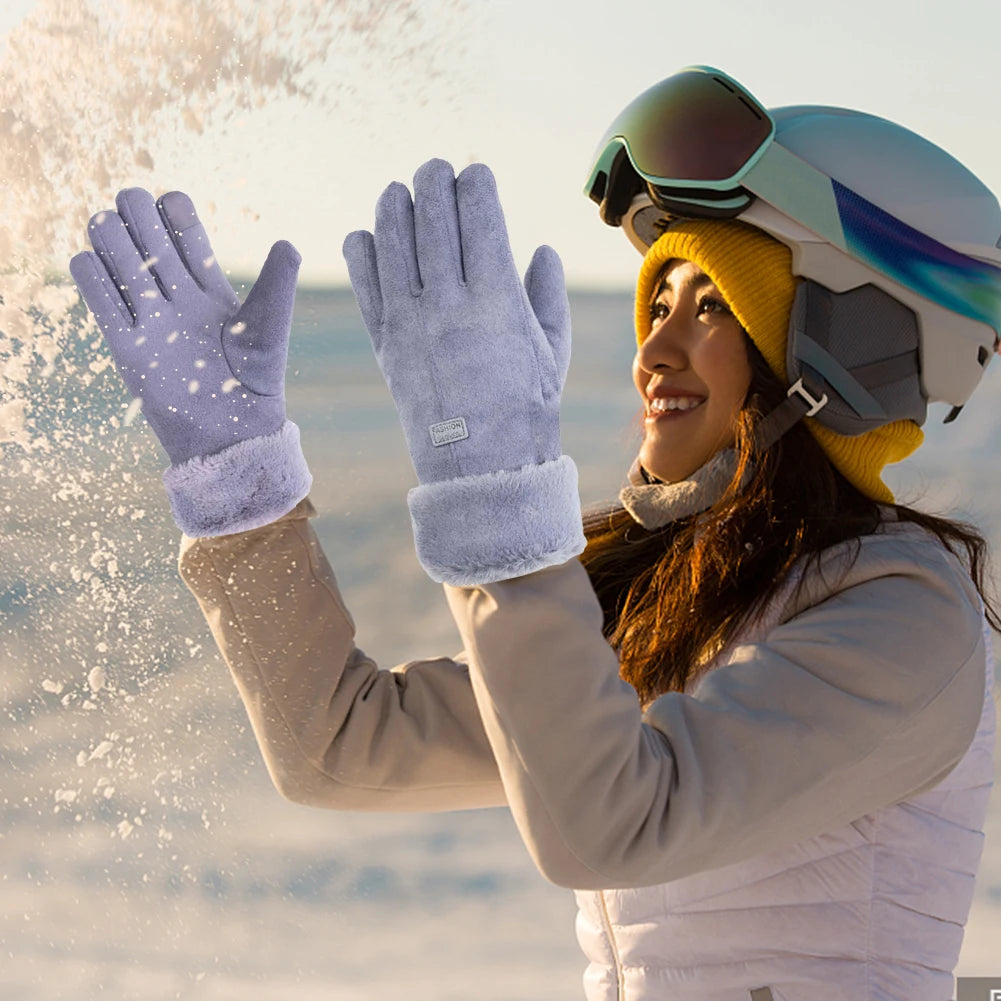 USB Heated Gloves 3 Gear Adjustment Winter Thermal Cycling Gloves 10000mAh Motorcycle Heated Gloves Windproof Touch Screen