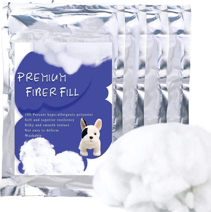 Polyfill Stuffing Fiber Fill White High Resilience Premium Fiberfill Crochet Stuffing for Craft Stuffed Animals Cotton Batting
