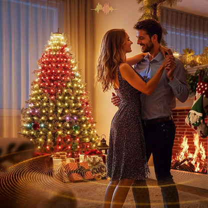 RGBIC Smart Christmas String Lights 6.9ft 400 LED Star-Shaped Tree Lights – Indoor/Outdoor Holiday Decor