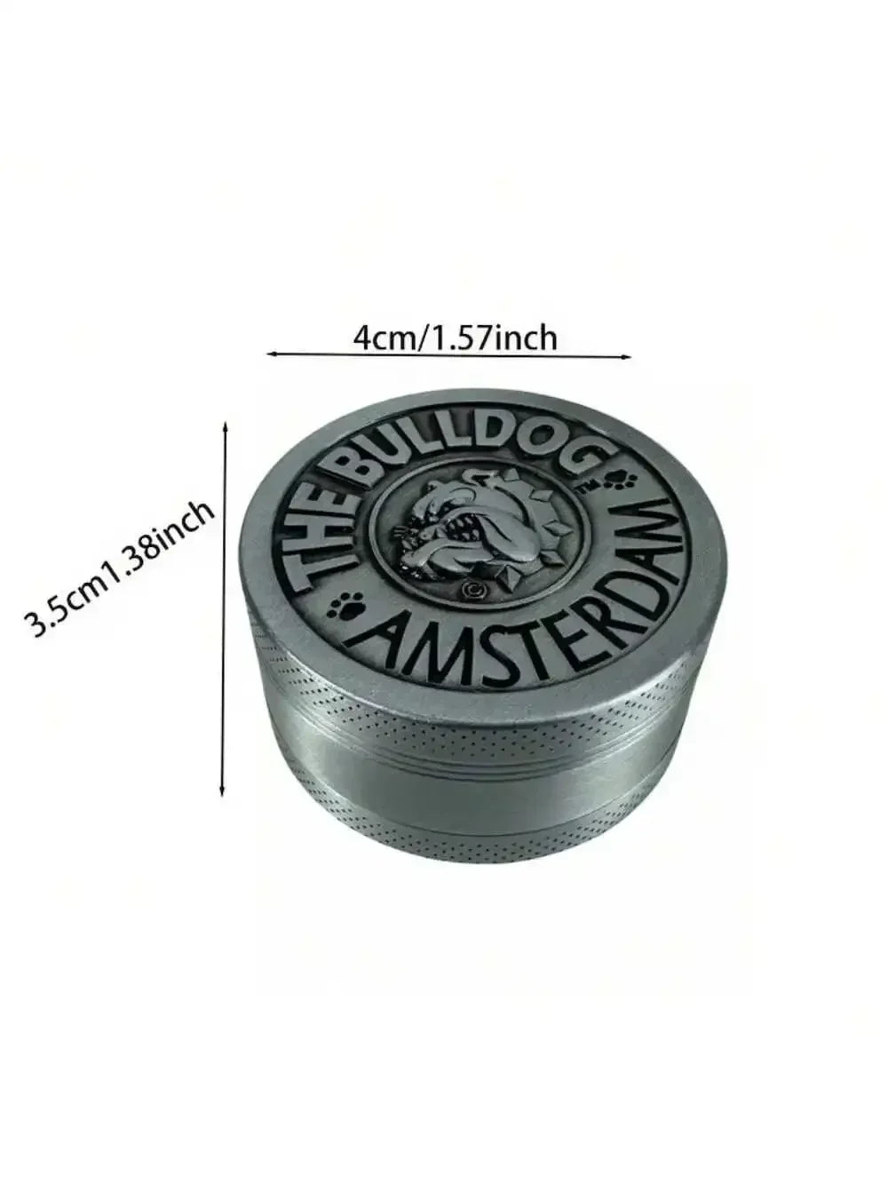 1.6/2inch Dog Herb Grinder Metal 4-layer Manual Spice Mill Salt Mortar Bulldog Tobacco Raw Grass Grinder Cigarette Smoking Tool