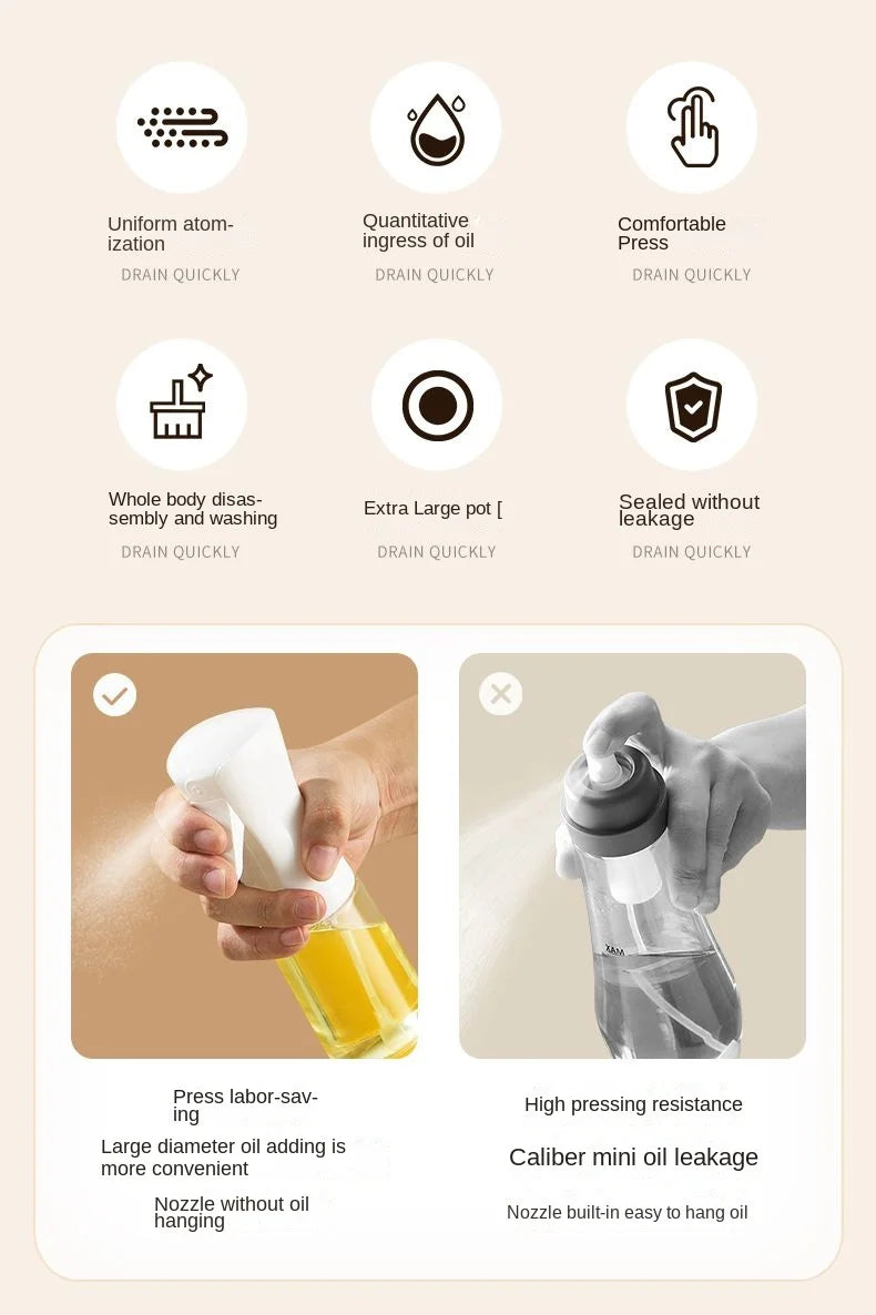 Oil Spray Bottle for Kitchen