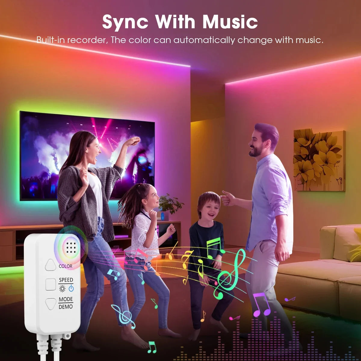 TUYA Smart WS2811 RGB COB LED Strip Light - Dreamcolor Addressable Music Sync Alexa Google Home (1-20M)