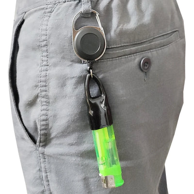 1Pcs Silicone Lighter Protective Cover With Retractable Keychain Regular Size Lighter Holder Sleeve Clip Smoking Accessories