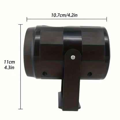 LED Snowflake Projection Light - USB Powered Rotating Projector - Christmas Halloween Winter Party Decoration