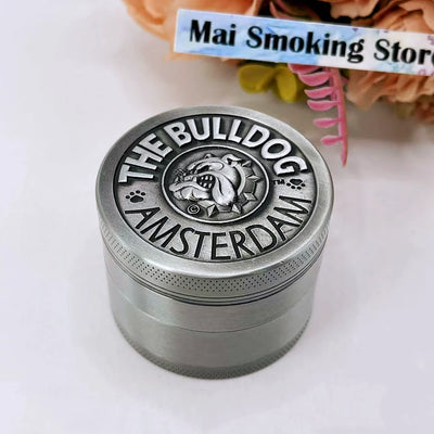 1.6/2inch Dog Herb Grinder Metal 4-layer Manual Spice Mill Salt Mortar Bulldog Tobacco Raw Grass Grinder Cigarette Smoking Tool