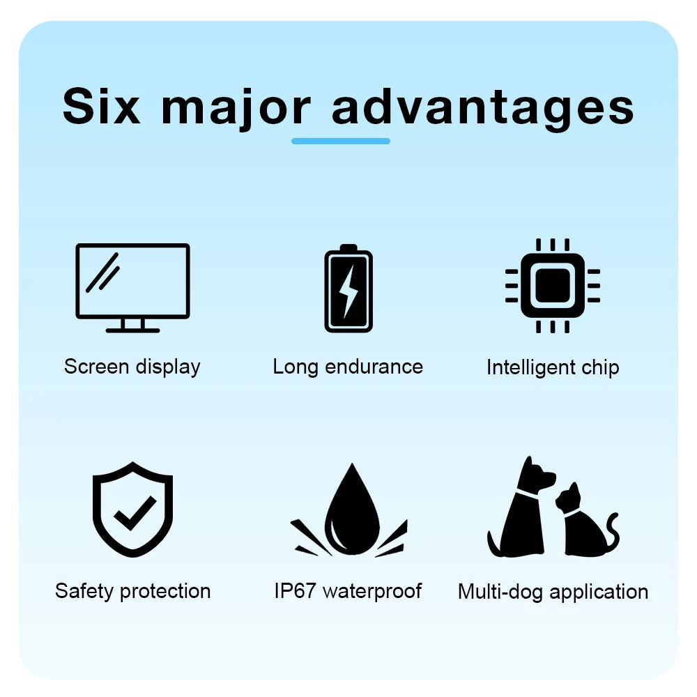 2025New Dog Bark Collar Anti Barking IP67 8 Levels 4 Modes Beep Vibration Eelectric Shock Dog Training Collar for All Sizes Dogs