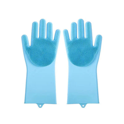 Pet Grooming Gloves Dog Cat Bathing Cleaning Glove Shampoo Scrubber Clean Soft Silicone Hair Removal Glove Hand Skin Protection