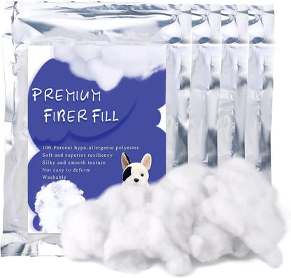 Polyfill Stuffing Fiber Fill White High Resilience Premium Fiberfill Crochet Stuffing for Craft Stuffed Animals Cotton Batting