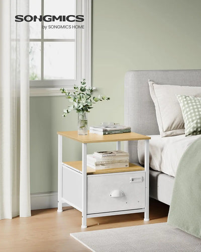 SONGMICS Fabric Drawer Nightstand