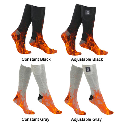 Electric Heated Socks 3 Level Temperature Electric Heating Socks Cold-Proof Winter Warm Thermal Socks for Outdoor Skiing Hiking