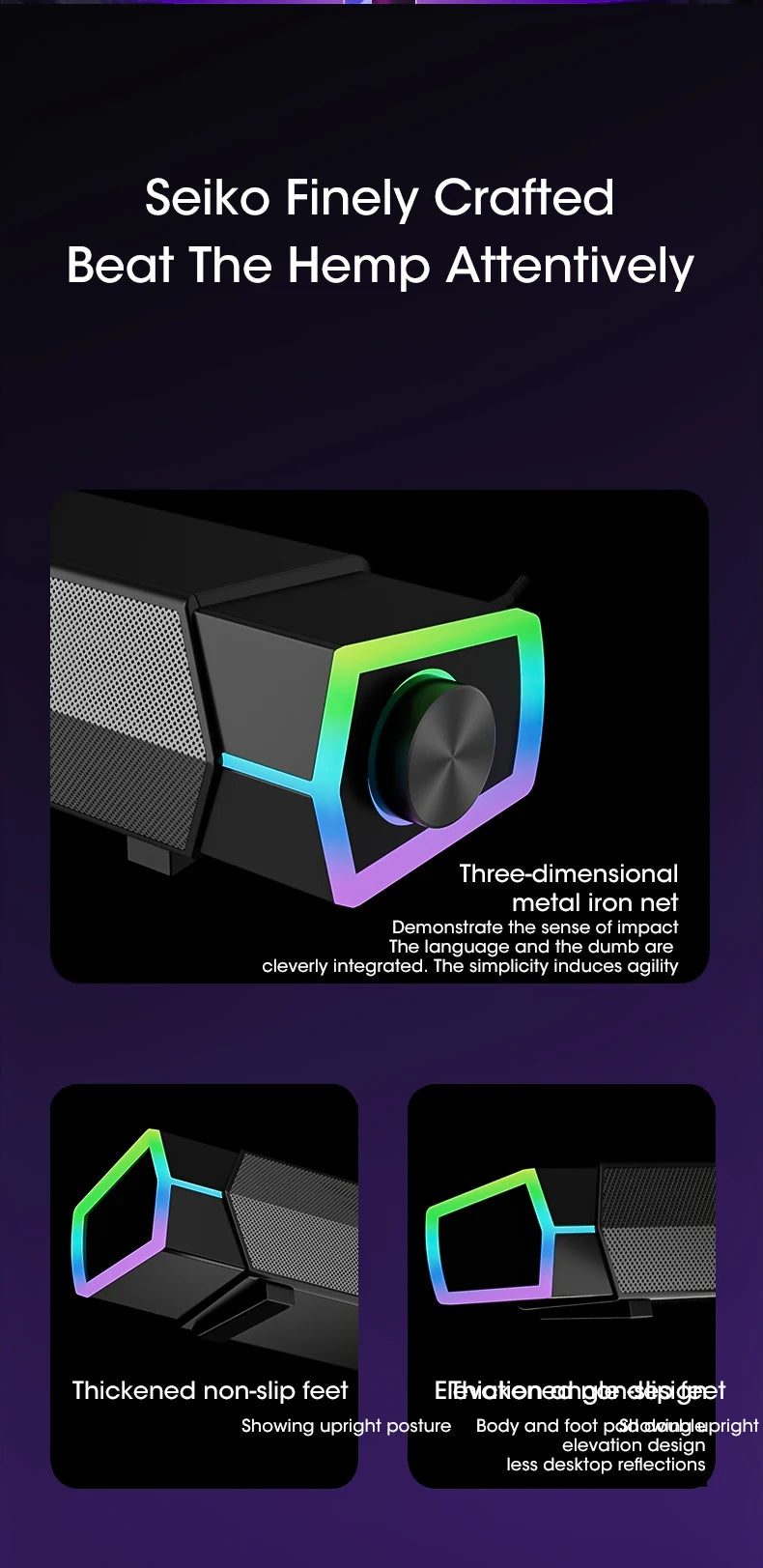 4D Bluetooth Soundbar Speaker