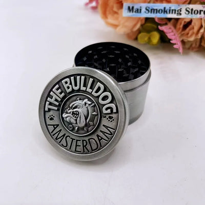 1.6/2inch Dog Herb Grinder Metal 4-layer Manual Spice Mill Salt Mortar Bulldog Tobacco Raw Grass Grinder Cigarette Smoking Tool