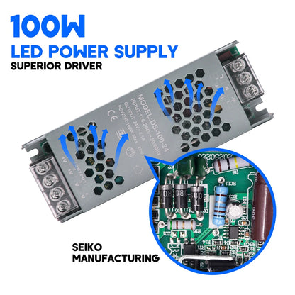 12V 24V 60W 100W 150W 200W 300W 400W Transformer Power Supply 110V 220V 230V AC to 12 24 Volt DC LED Strip Light Bulb LED Driver