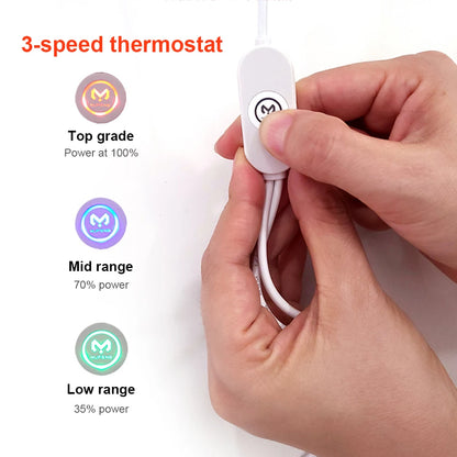 USB Heated Gloves 3 Gear Adjustment Winter Thermal Cycling Gloves 10000mAh Motorcycle Heated Gloves Windproof Touch Screen