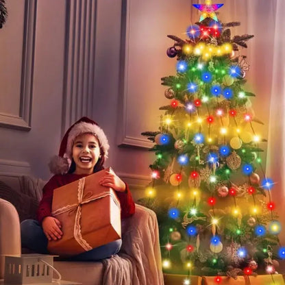 RGBIC Smart Christmas String Lights 6.9ft 400 LED Star-Shaped Tree Lights – Indoor/Outdoor Holiday Decor