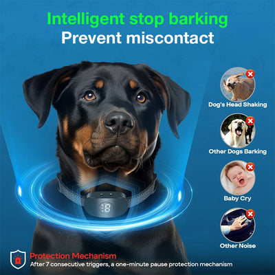 2025New Dog Bark Collar Anti Barking IP67 8 Levels 4 Modes Beep Vibration Eelectric Shock Dog Training Collar for All Sizes Dogs